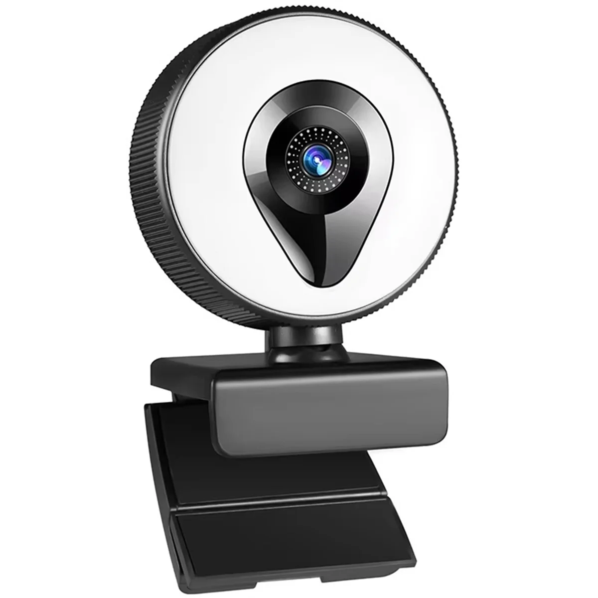 NUOVA fotocamera Web Live Stream Full HD 1080P Luce di riempimento LED 30FPS Webcam con microfoni Autofocus USB Computer PC Camera