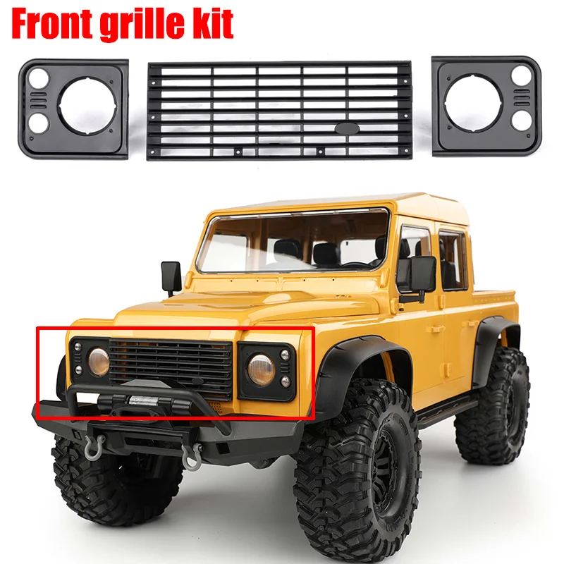 

Front Grille Kit Air Intake Grille for 1/10 RC Crawler Car Traxxas TRX4 Defender AXIAL SCX10 RC4WD D90 Wilderness Defender RD110