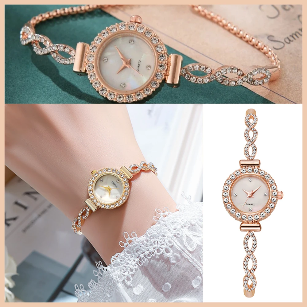 

Модные наручные часы со стразами для женщин, женские часы-браслет, кварцевые часы, повседневная одежда Часы Женские Наручные Reloj Mujer