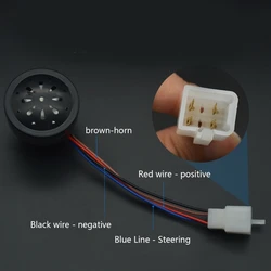 Air Horn Loud Tone Sound 48V 60V Waterproof Motorcross Bike Trumpet Turn Signal Electric Vehicle Motorcycle Scootor ATV