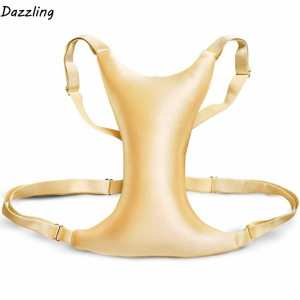 

Подушка для сна на боку с поддержкой груди, мягкая, дышащая, предотвращающая морщины на груди, из вощеного хлопка