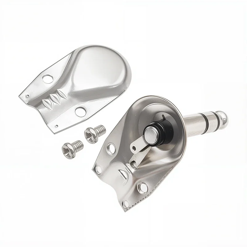 Mono Stereo 90 Degree Right Angle 6.35mm Plug Metal Connector