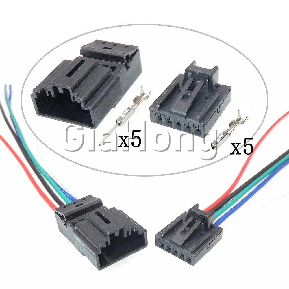 

1 Set 5 Ways 1563569-1 8R0973705 8R0973605 1418778-2 AC Assembly Car Wire Socket for Steering Wheel Auto Small Current Connector