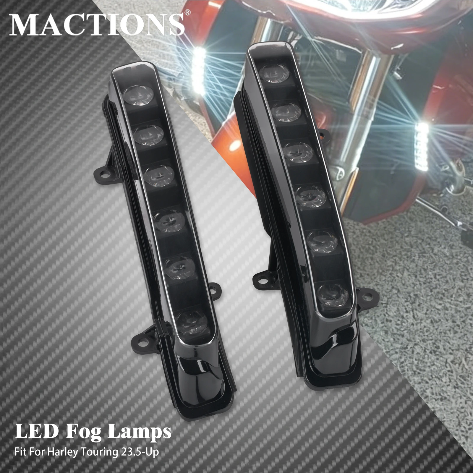 

Motorcycle LED Fog Lamps Turn Signal Light Running Lamp For Harley Touring 2023-2026 Road Street Glide FLHXSE FLTRXSE FLHX FLTRX