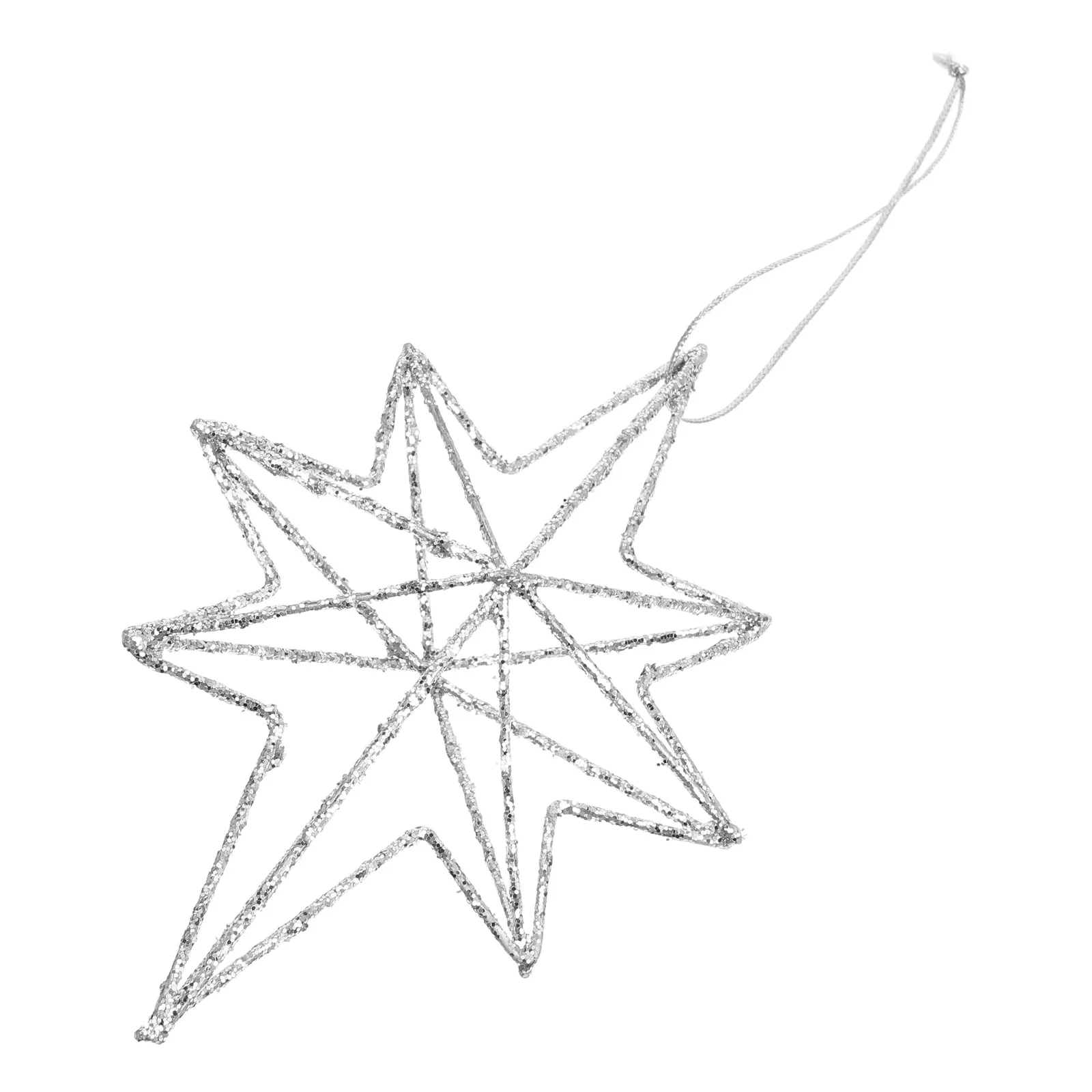 

6 Pieces Xmas Tree Hanging Ornaments Hollow Metal Pendants for Christmas Decorations Holiday Party Home Festive Decor