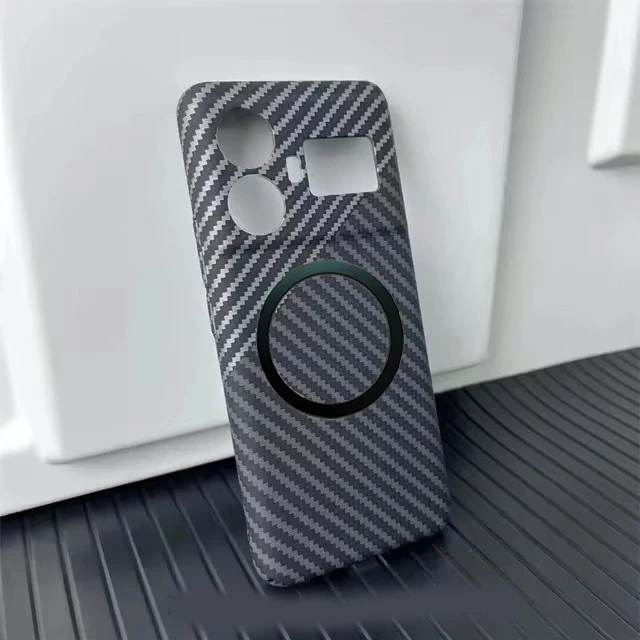 

Luxury Wireless Charging Carbon Fiber Hard Case For Oppo Realme GT5 5G 6T 6 neo 7 5 6 Cover For Realme 11 GT 7 pro plus