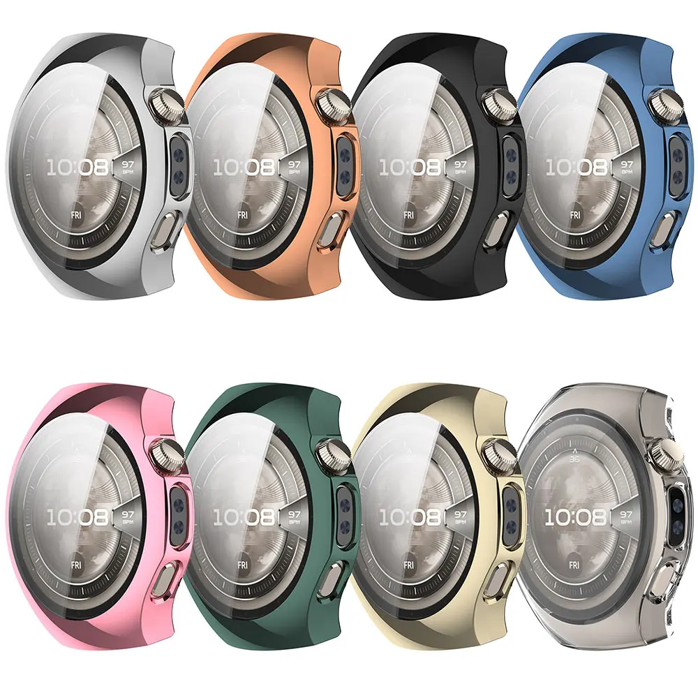 Case for Huawei Watch5 42mm Screen Protector Shell For Huawei Watch5 46mm Soft TPU Bumper All-around Protector Frame Accessories