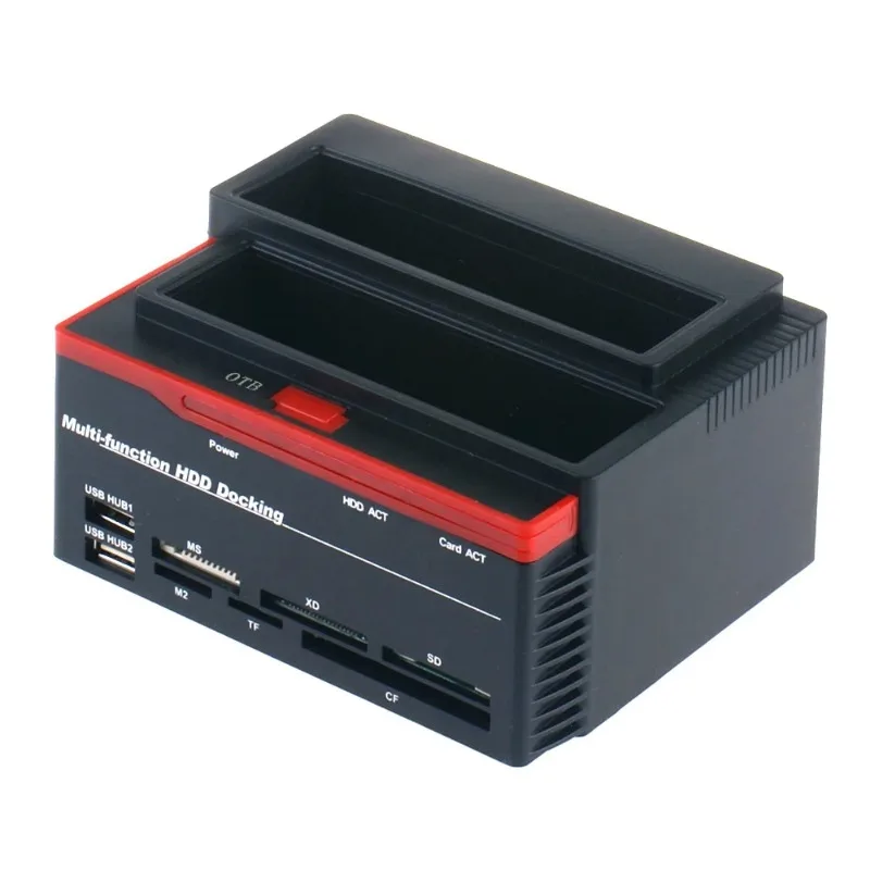 Station Clone Enclosure USB 2 Ports USB 2.0 Type C  Card Reader