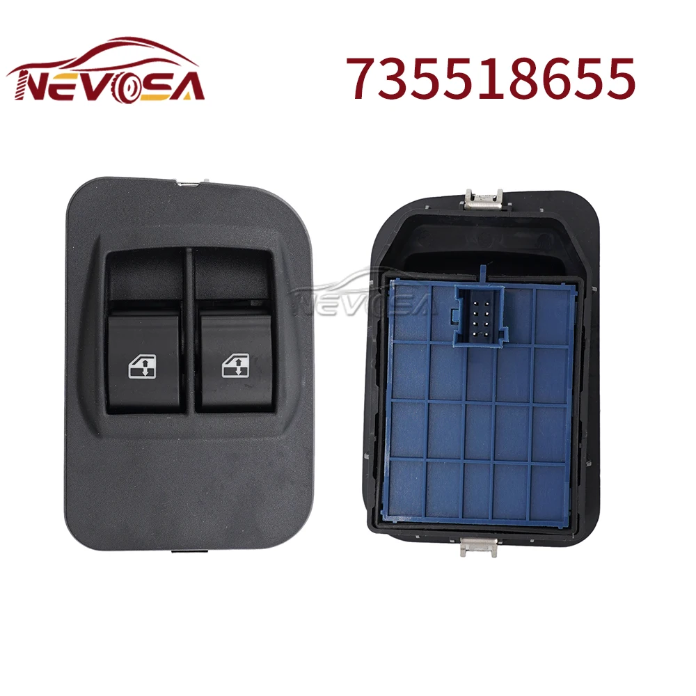 

NEVOSA 735518655 735461275 Master Window Switch Control Button For Citroen Nemo Peugeot Bipper Fiat Doblo Qubo Fiorino