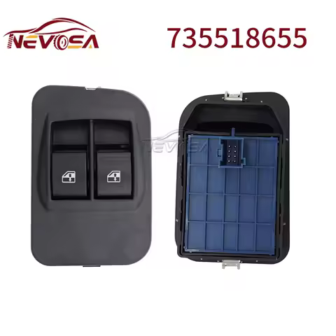 NEVOSA 735518655 735461275 Master Window Switch Control Button For Citroen Nemo Peugeot Bipper Fiat Doblo Qubo Fiorino