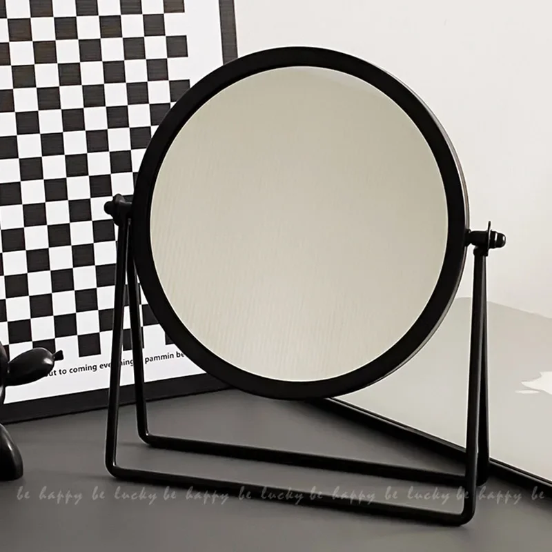 

Shower Makeup Decorative Mirrors Desk Nordic Round Mirror Dressing Table Aesthetic Espelhos De Paredes Decoration Home GY50DM