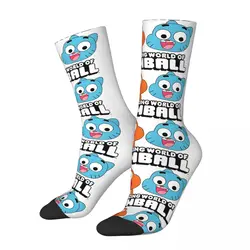 The Amazing World Sock for Men Hip Hop Vintage G-Gumball Happy Quality Pattern stampato Boys Crew Sock regalo novità