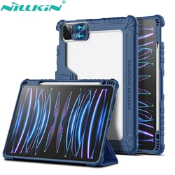 Nillkin For iPad Pro 12.9 Case Leather Smart iPad Magnetic Case For iPad Pro 11 iPad Air 5 4 Protection Cover With Pencil Holder