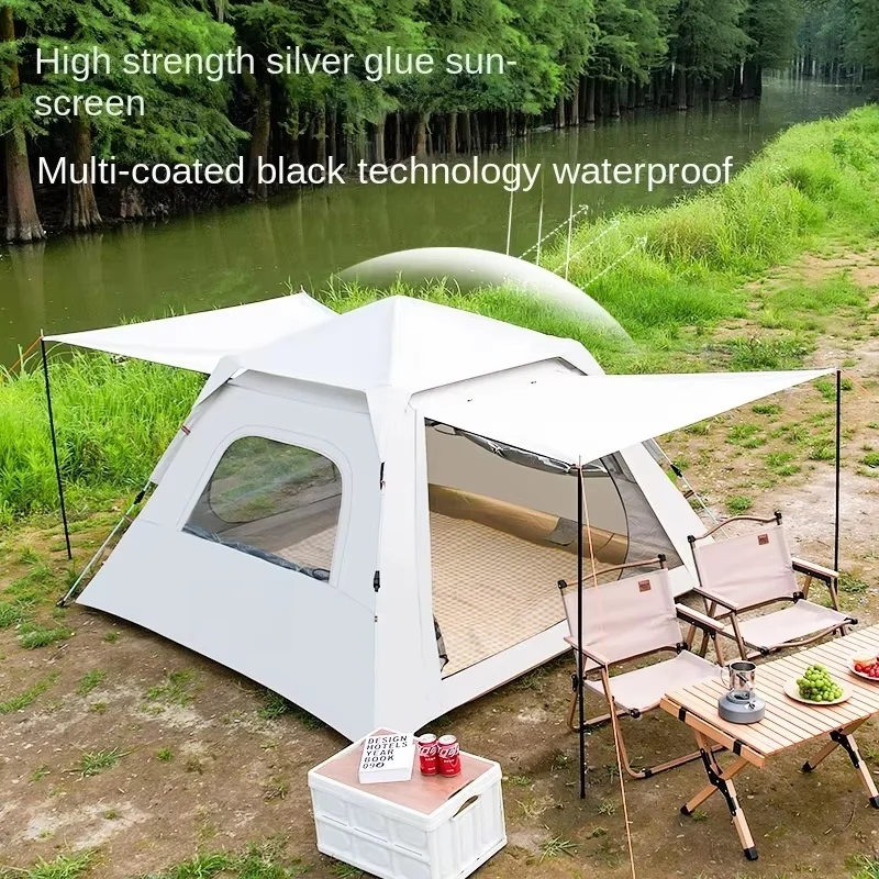 Portable Inflatable Outdoor Camping Tent Rainproof Oxford Fabric 2000-3000mm Waterproof Summer Tent