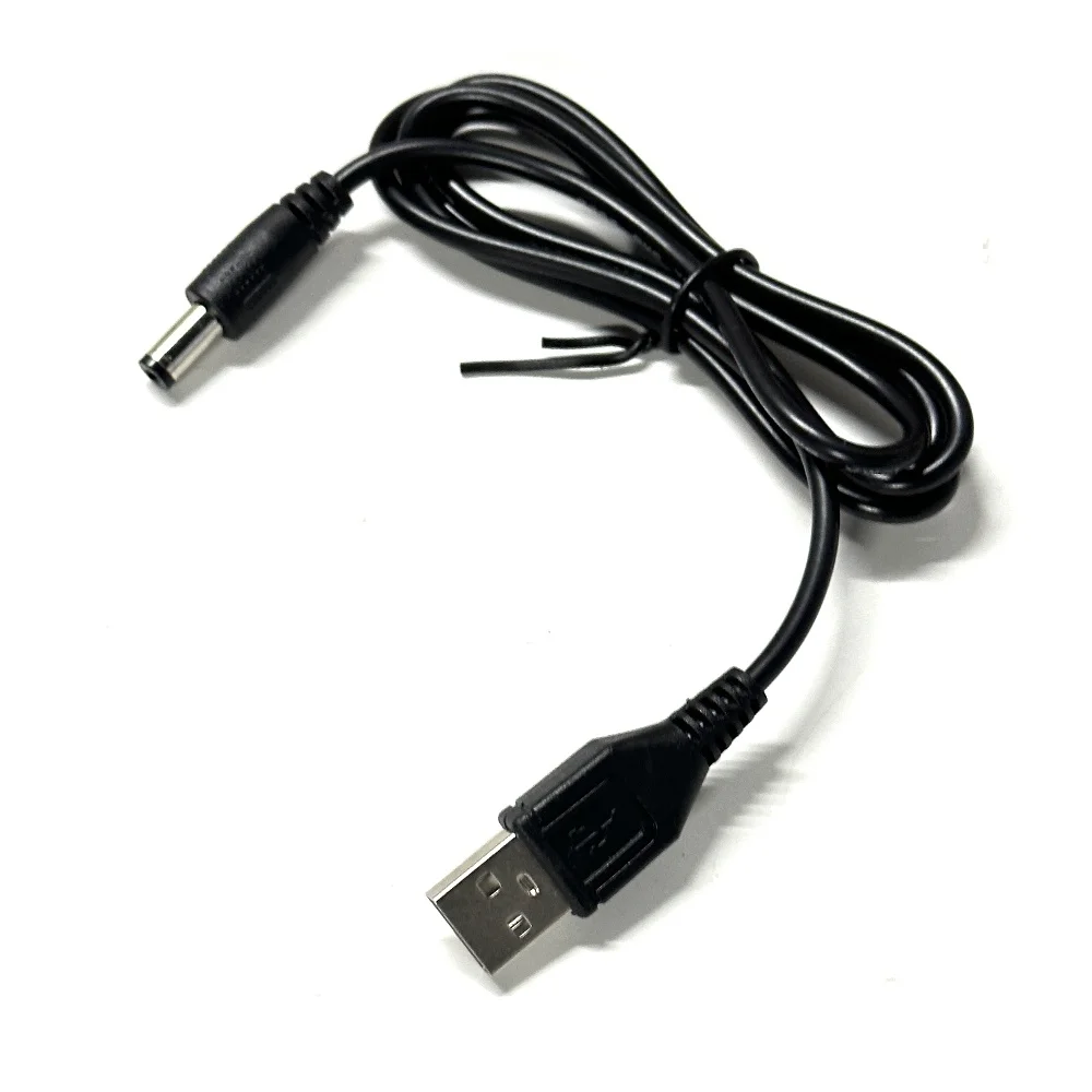 Universal USB to DC Power Cable Cord 5.5x2.1mm Jack With 13 Interchangeable Plug Adapter Micro USB Type-C