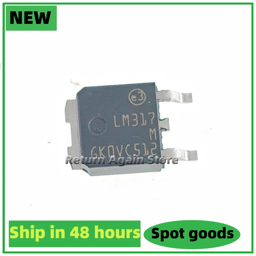 10PCS/LOT LM317M TO-252 LM317MX Three terminal adjustable voltage stabilizing transistor NEW ORIGINAL
