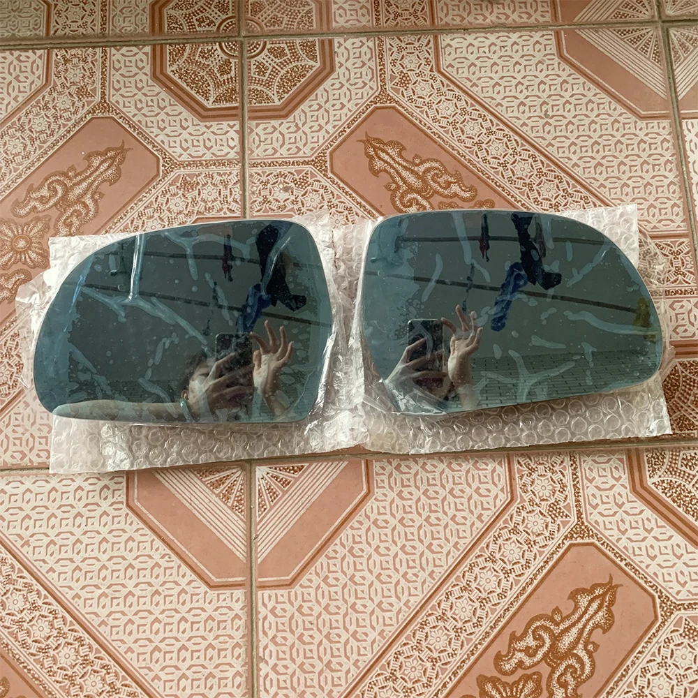 

Blue Wing Mirror Glass Heated Angle Wide Glare Proof LED Turn Signal Lamp for AUDI A4 B8 2009-2012 A6 C6 2009-2011 Q3 2013-2018