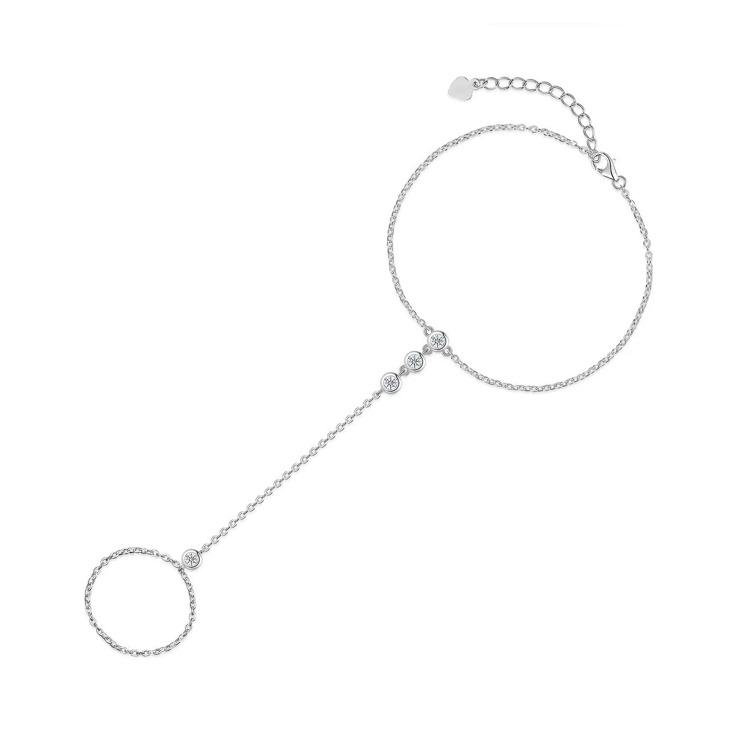 Fashion Design S925 Silver D Color Moissanite Bracelet Women Trendy Personalized Luxury Jewelry Gift Trend