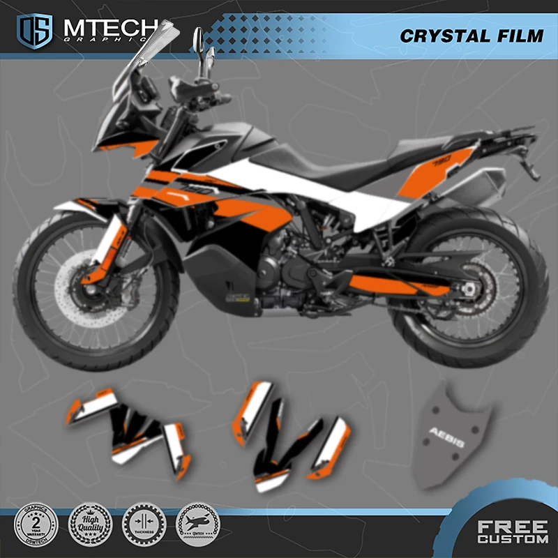 

DSMTECH Motorcycle Graphics For KTM 2019 2020 2021 2022 ADV790 19-22 ADV790 ADV-R Decals Stickers Kits 003