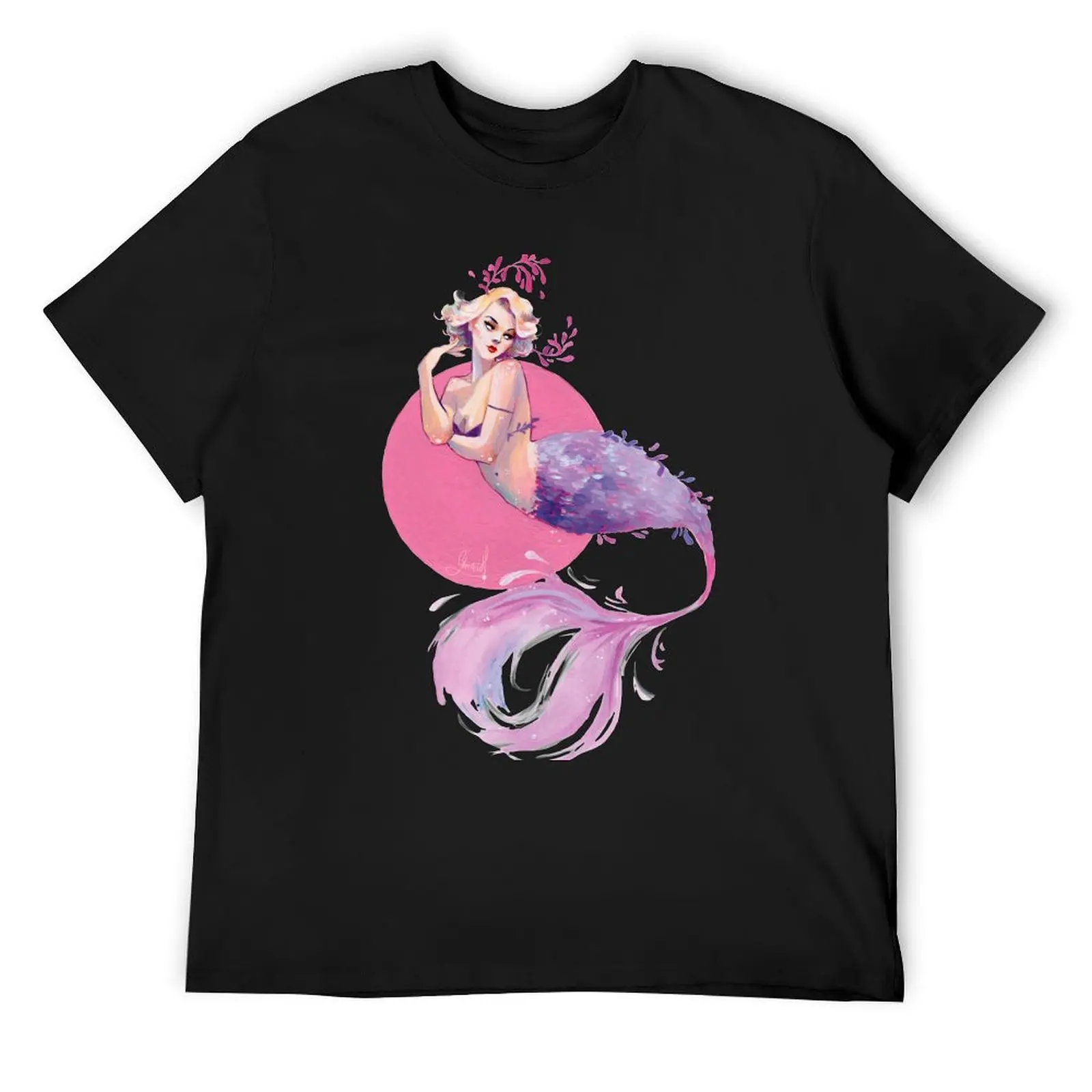 

Lavender mermaid T-Shirt croswit shirt man sublime plus size tops rapper graphic tees mens t shirts pack