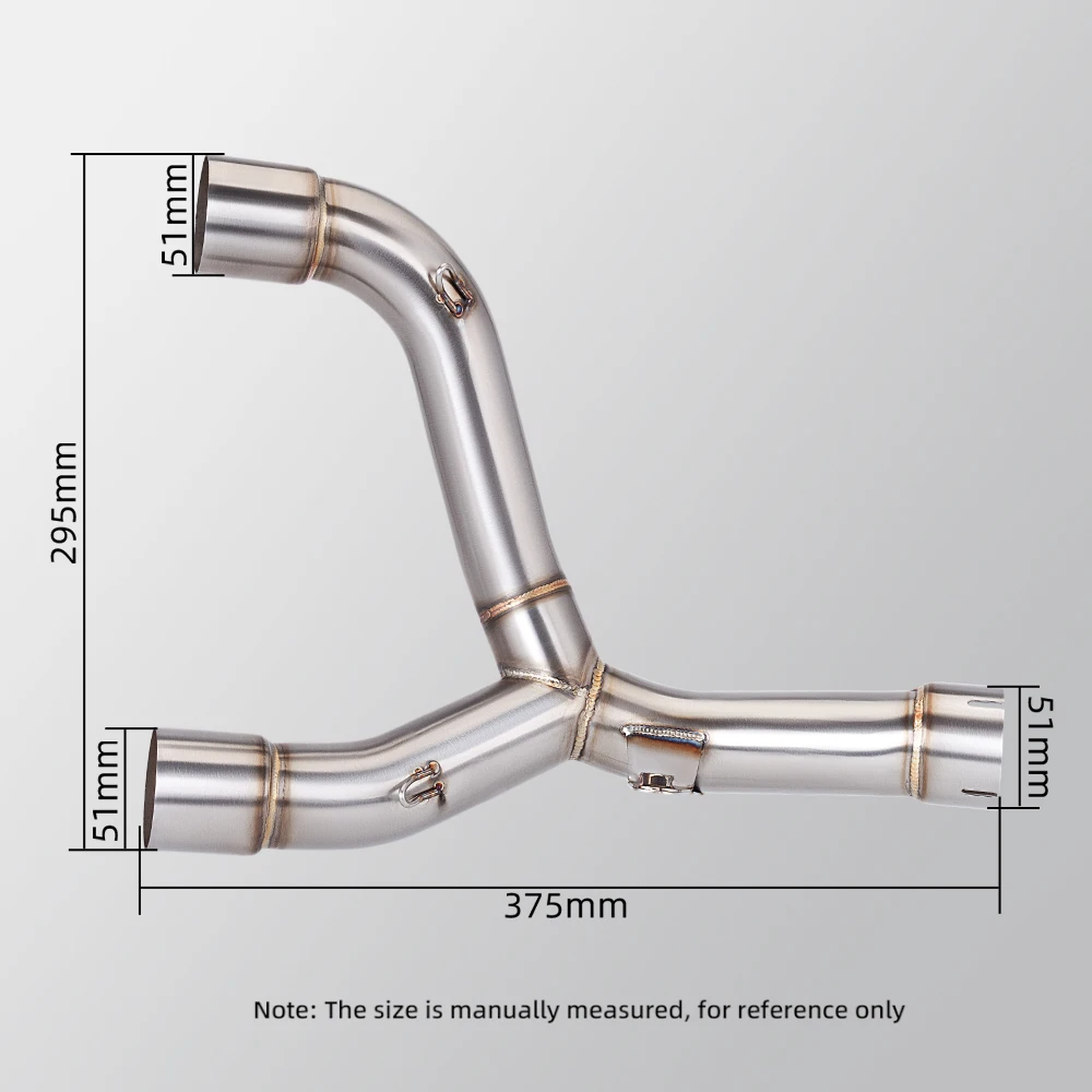 Double Bore Stainless Steel, Motorcycle Modified Exhaust Pipe,Muffler For Honda CRF 450R CRF 450RX, 2015-2020