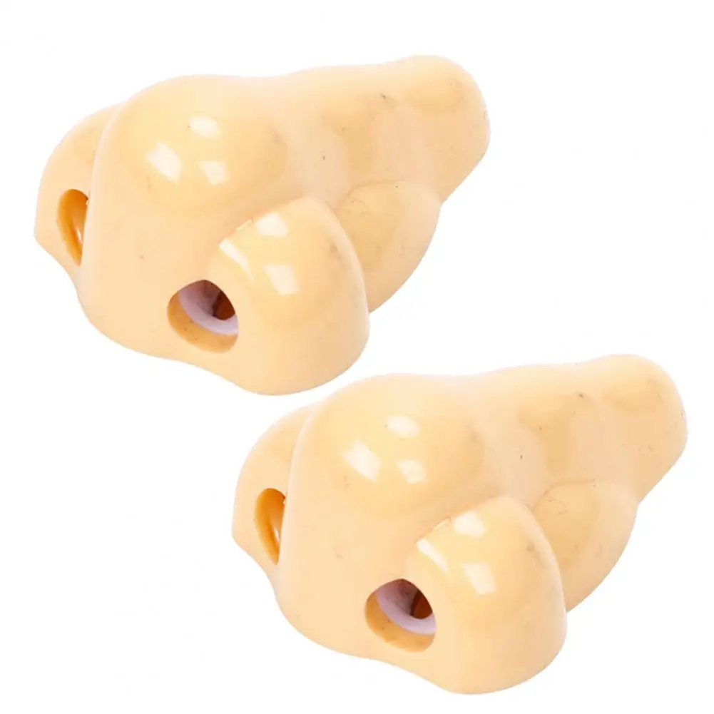 2Pcs Funny Nose Pencil Sharpeners Realistic Looking Compact Size Portable Novelty Pen Sharpener School Stationery Gift