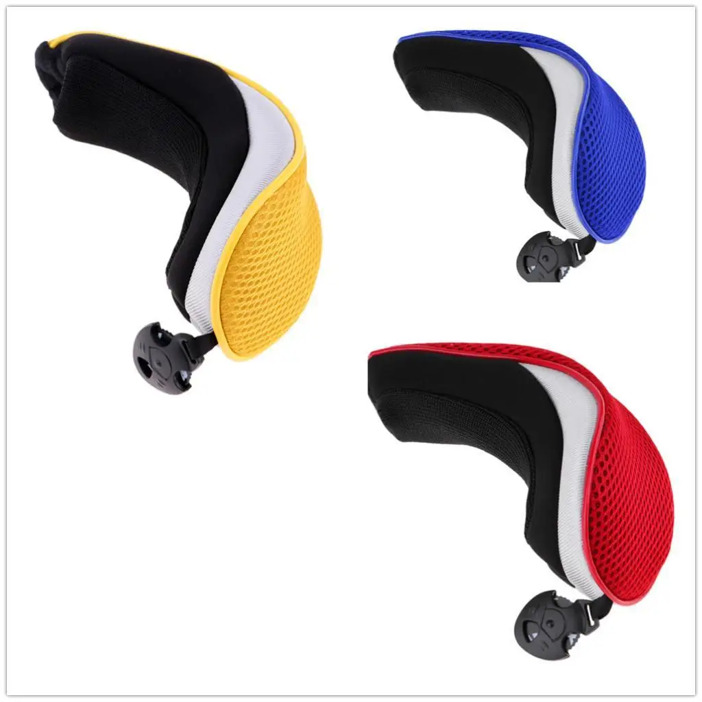 

3 Pieces Universal Mesh Golf Hybrid Club Head Cover with No. Tag