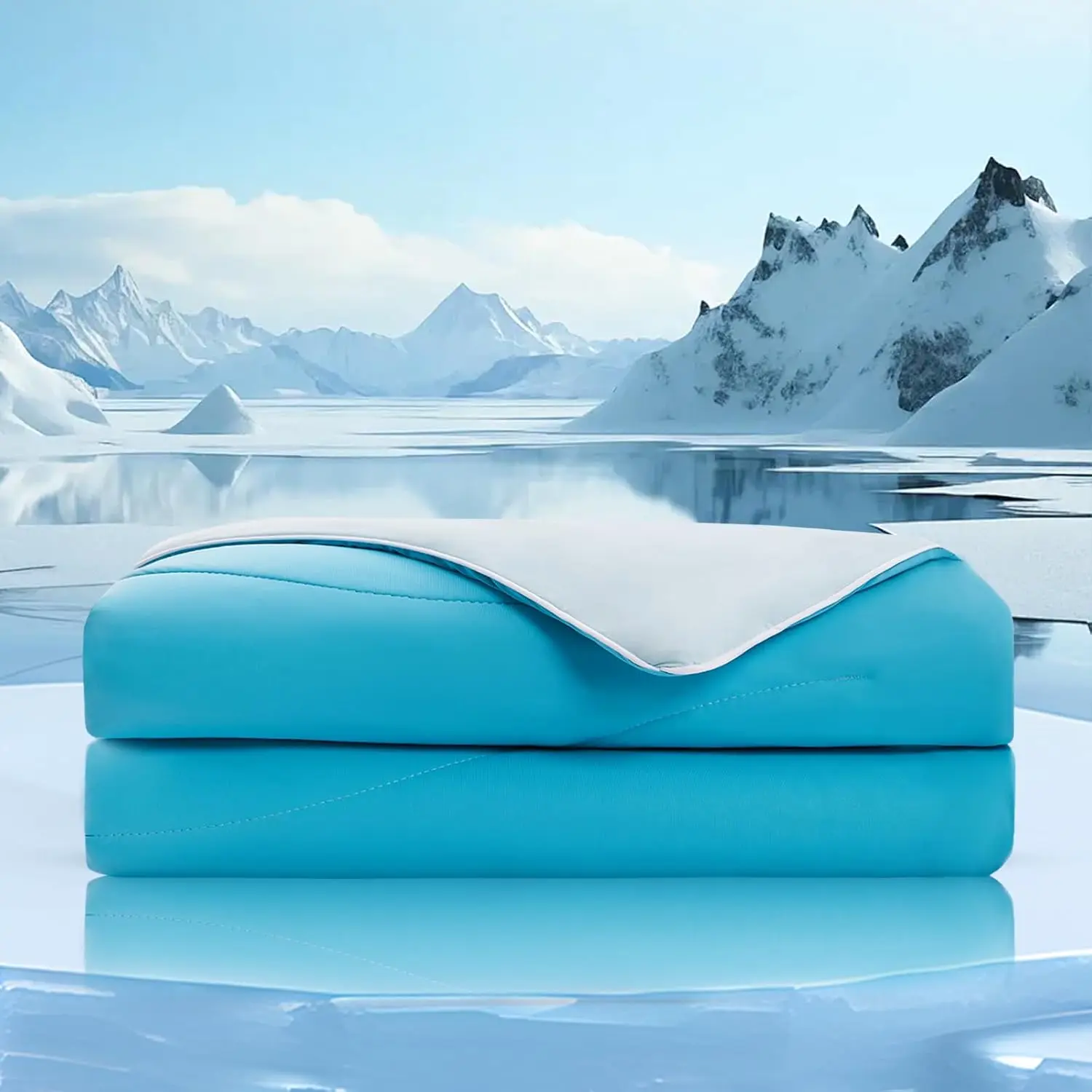 

® Bluecool™ Cooling Comforter For Hot Sleepers, Night Sweats Relief, Ultra-Breathable Lightweight And Smooth Blanket With Silk