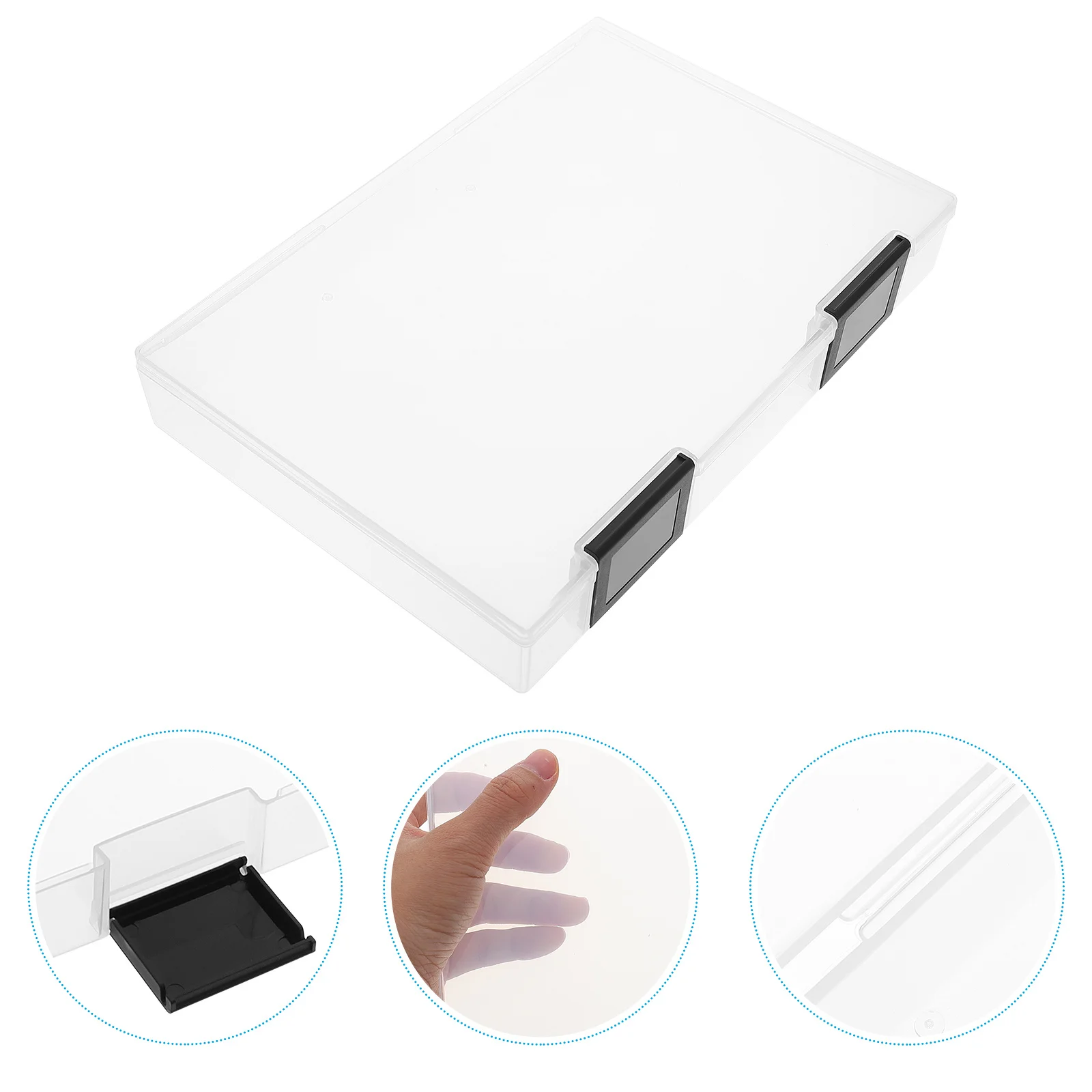 

1Pcs A5 Document Storage Box Lightweight File Organizer Desktop Storage Container for Office Paper Magazine Holders