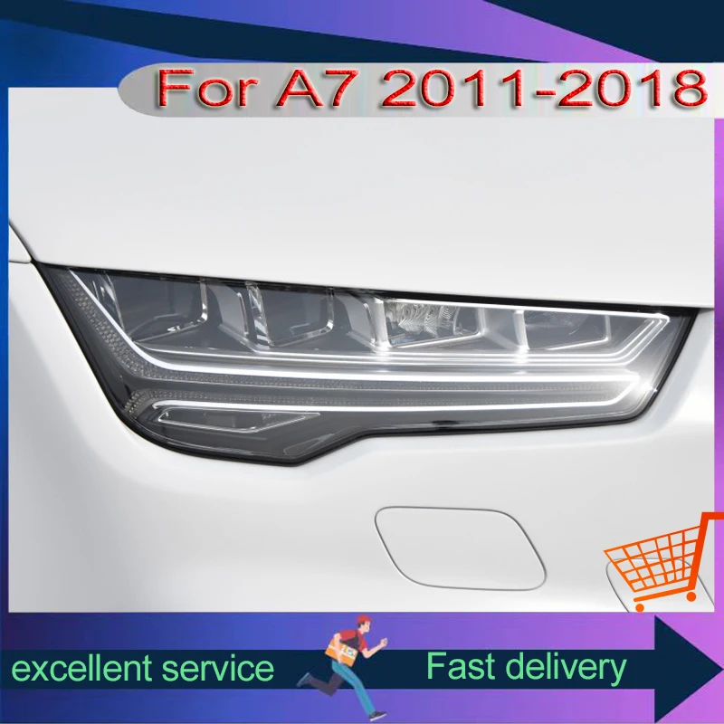 Car Accessories For Audi A7 2011-2018 Front Light DRL Head Lamp Full LED Projector Lens Headlights Vehicle Turn Signal Automatic