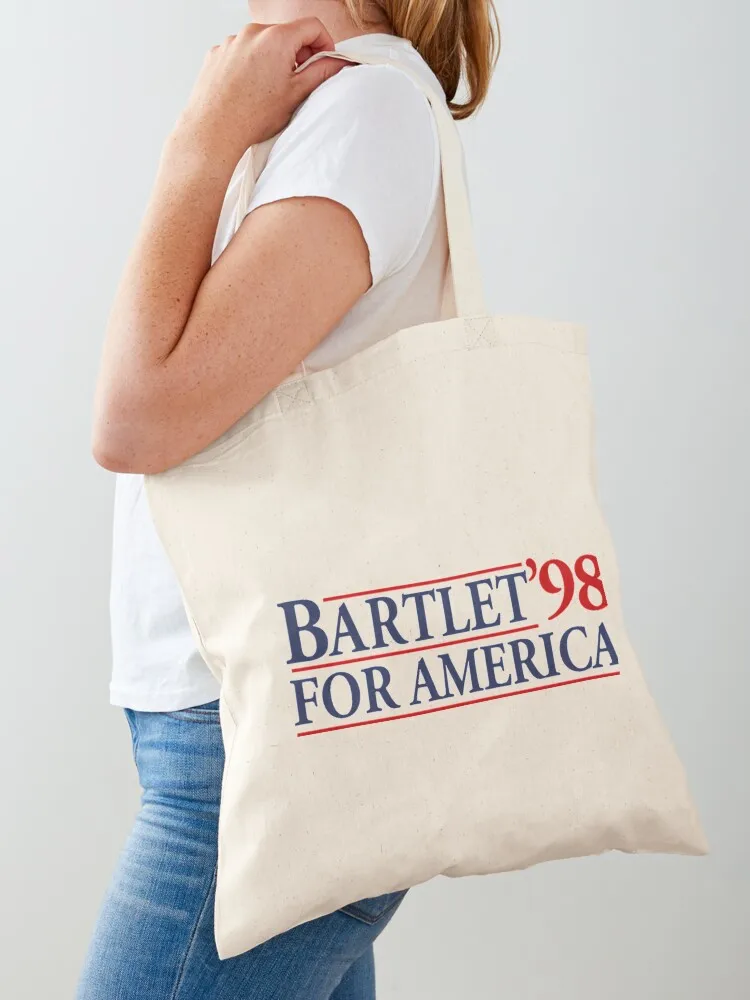 

Сумка-шоппер West Wing Bartlet For America 1998, тканевая сумка, женская сумка-шоппер, женская сумка из холщовой ткани