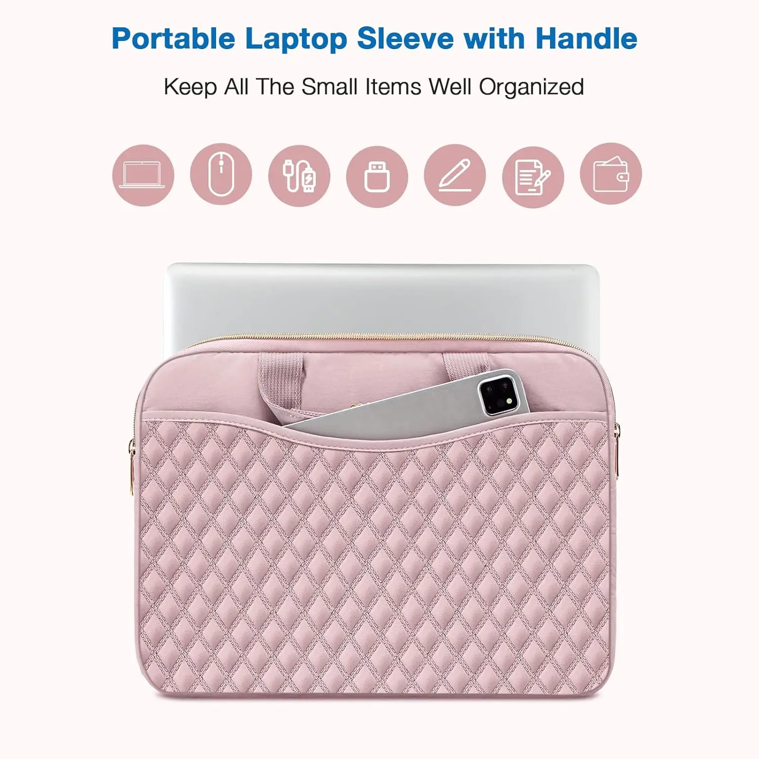 Laptop Sleeve 13 13.3 14 inch Notebook Pouch for 2025 MacBook Air Pro M4 M3 M2 M1 HP Dell Acer ASUS Computer Handbag Briefcase