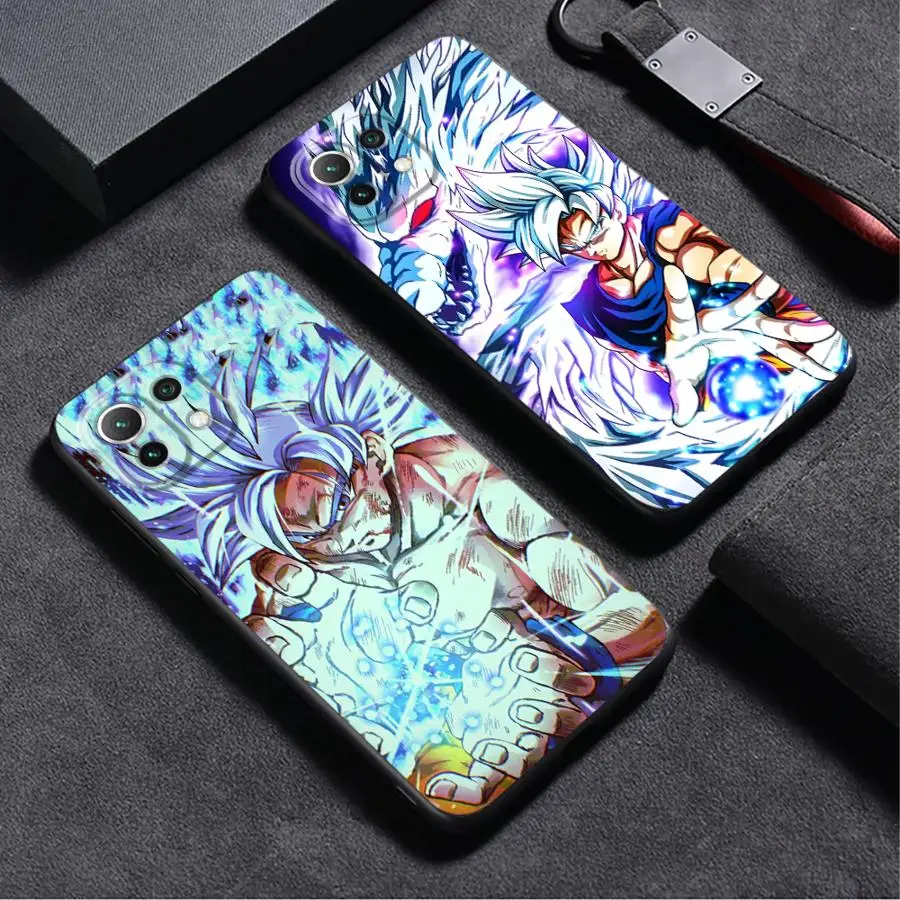 

Case for Xiaomi Mi 14 Pro 10T 11T Pro 12 Lite 11 Lite 12T 12x 15 13Lite Black Soft Shell Dragon Ball Super Saiyan Goku