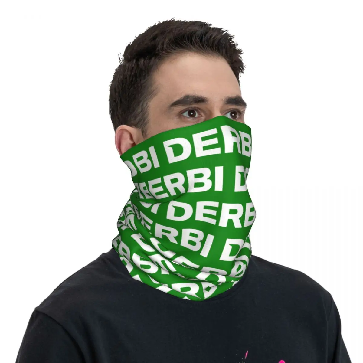 DERBI LOGO MERCH Derbi Bandana Neck Cover Motocross Face Scarf Running Unisex Adult Windproof