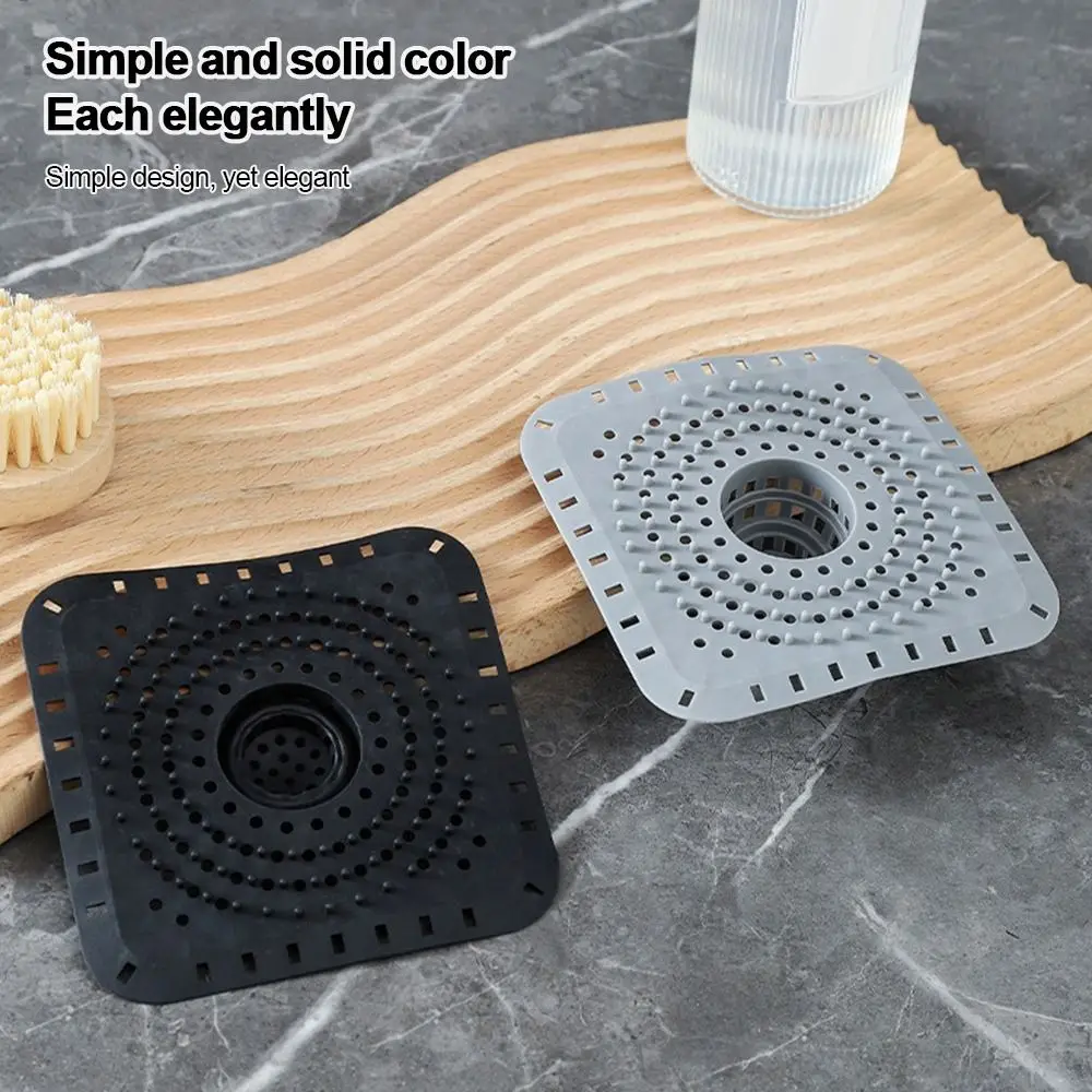 

Силиконовый сливной фильтр для канализации, антиблокирующий фильтр для очистки волос, сетчатая крышка для слива пола, круглая форма, фильтр для раковины