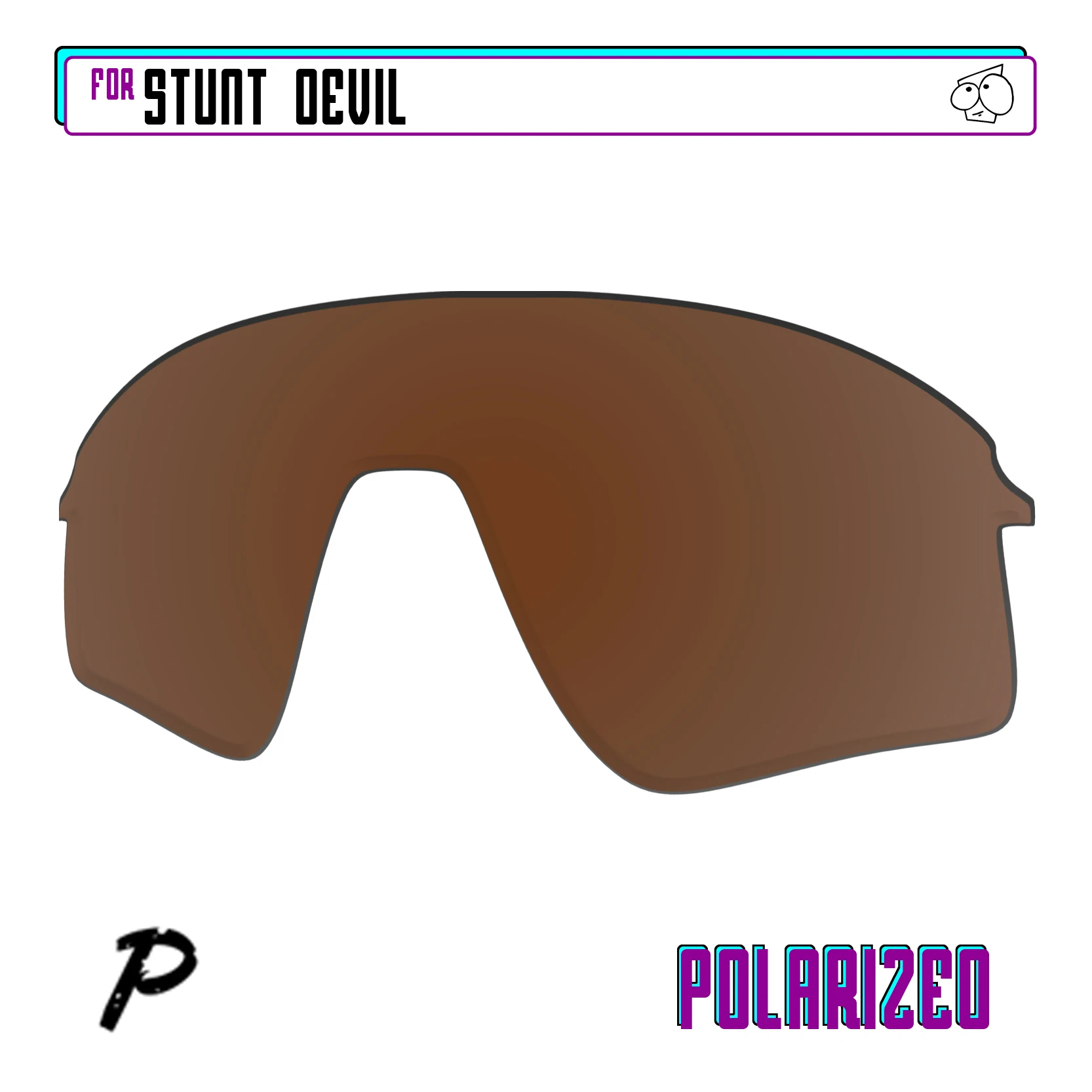 SunglassDoctor Polarized Replacement Lenses for Oakley Stunt Devil OO9517 Sunglasses - Multiple Options