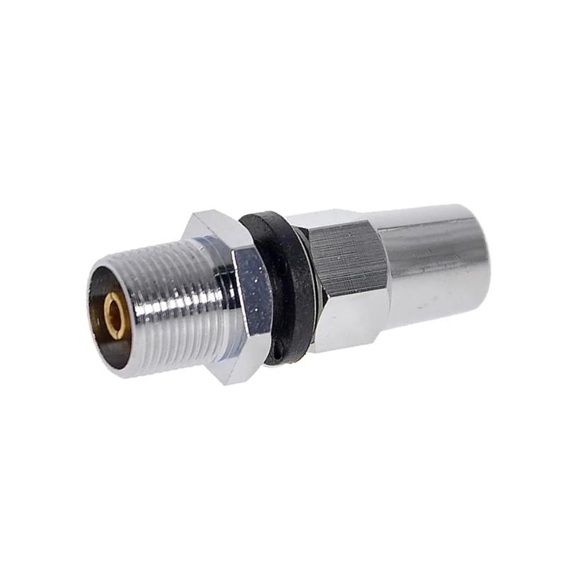 3/8 "x 24 Stud CB uchwyt na antenę do tak 239 Adapter pasuje do 1/2" otwór przez ciężki chromowany niklowany mosiądz do antena radiowa szynki CB — zdjęcie 7