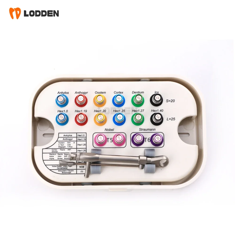 HH Lab Screwdriver Tools Labs Implants Torque Wrench Ratchet Dental Lab High Quality with Drivers Wrench Kit 10-70NCM