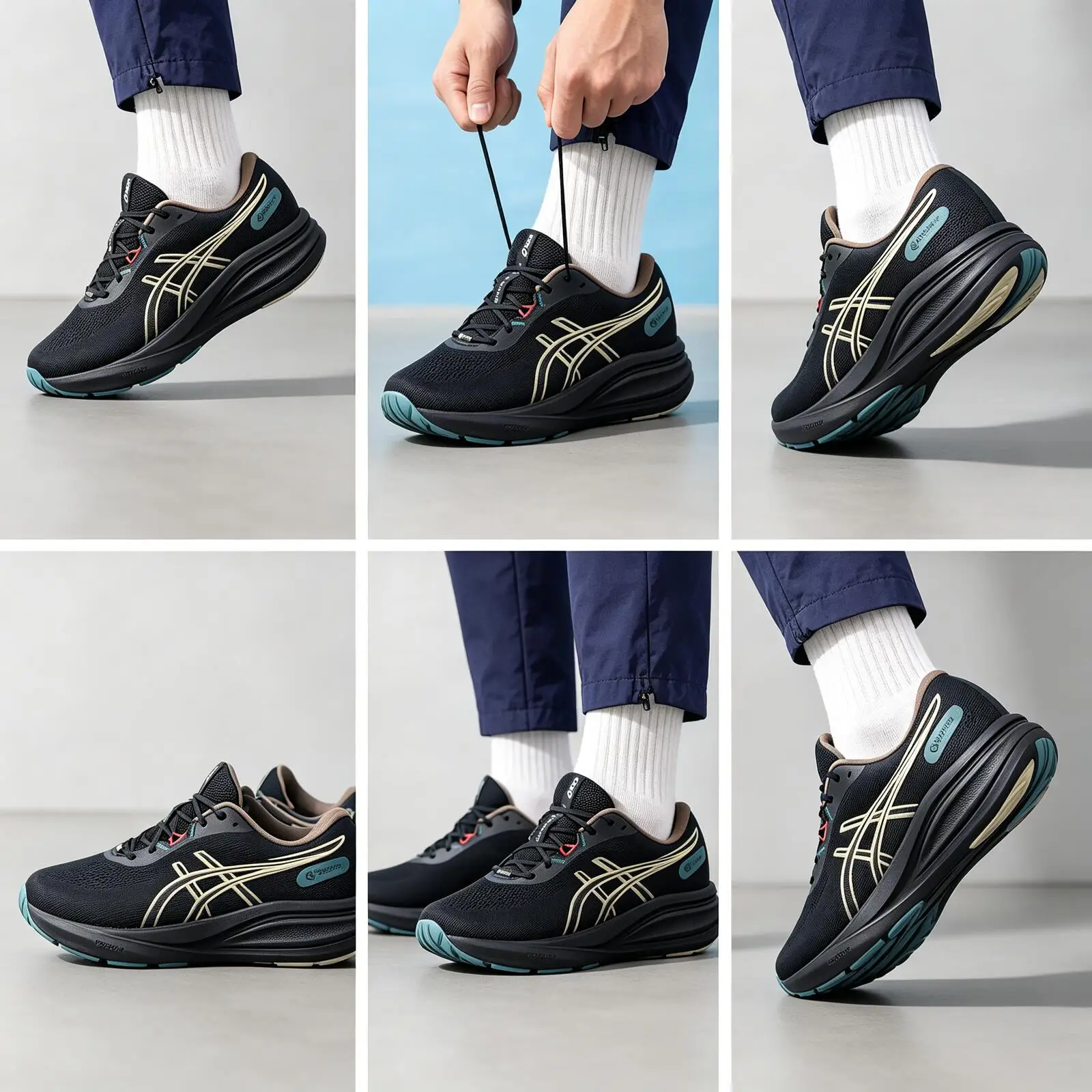 ASICS Men GEL-PULSE 17 GTX Waterproof Breathable Cushion Trail Running Shoes 1011C154-001