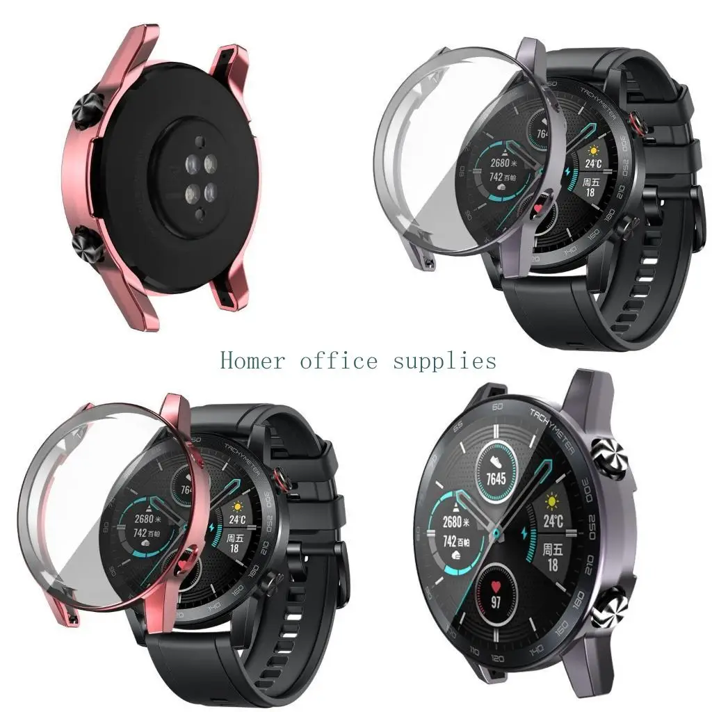 

K43B Защитная пленка для экрана 2 46 мм, чехол-бампер из ТПУ, аксессуары для умных часов, защитный чехол от падения