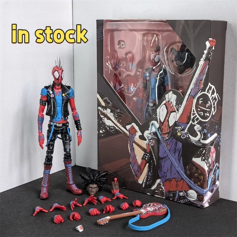 

In Stock New CT Toys Spider-Punk Spider-Man Across The Spider-Verse Shf Anime Action Figure Figurine Customized Toys Gift