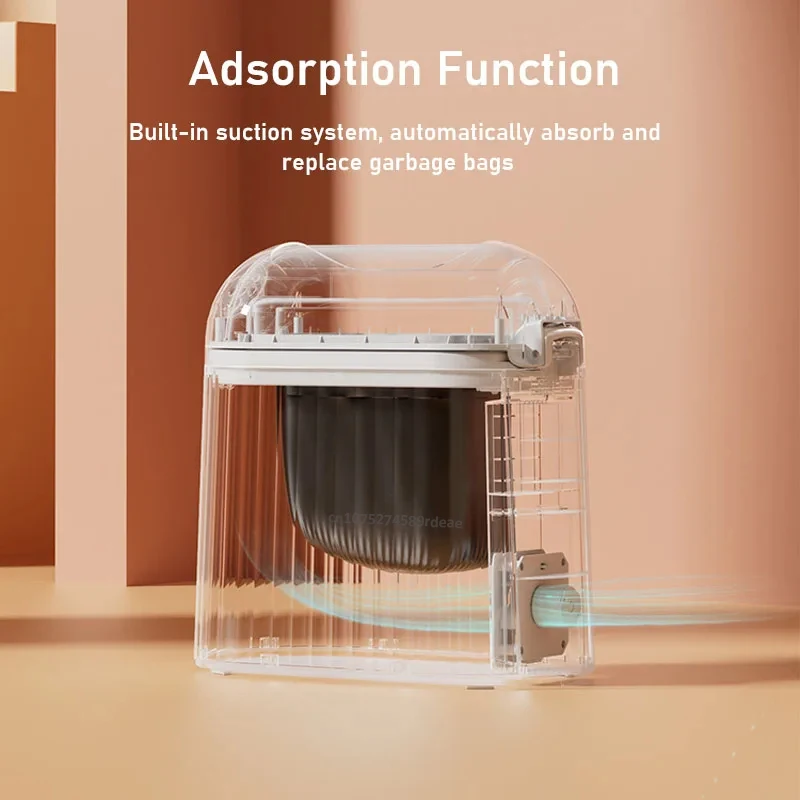 

Automatic Bagging Trash Bin Home Induction Wastebasket Automatic Packing Trash Can 10 Liters Garbage Cans for Kitchens Smart