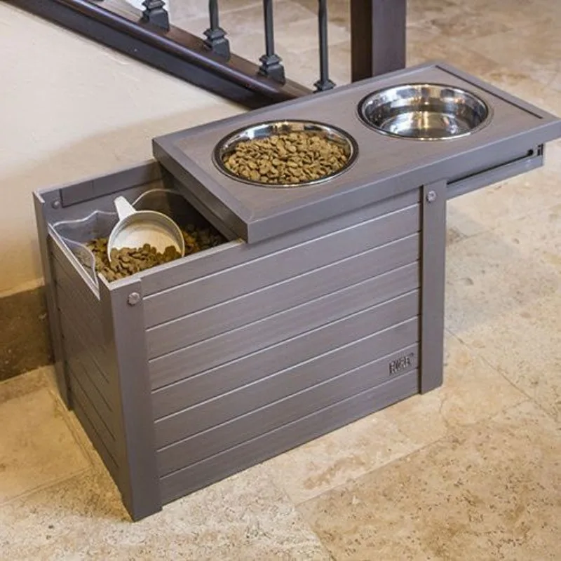 Medium and large dog bowls, grain storage tables, luxury items, dual-use in one