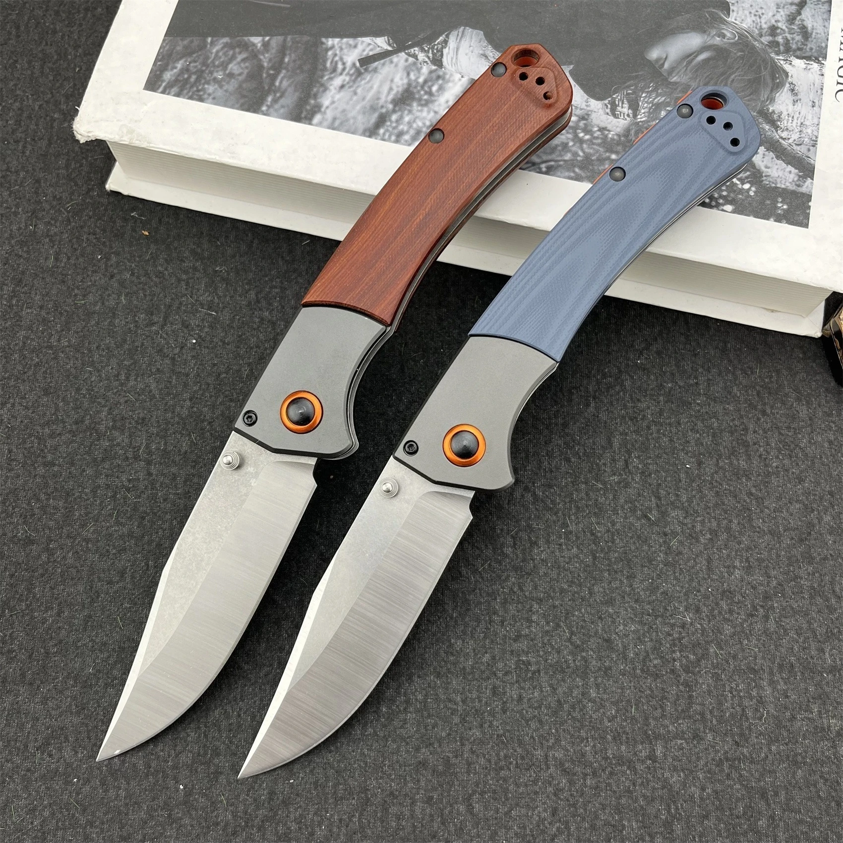 

Складной тактический нож BM 15080 с лезвием S30V и рукоятью из G10/дерева для кемпинга, охоты, выживания, самообороны, EDC