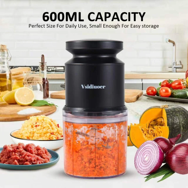 

600ml Food Chopper Electric Kitchen Mixer 300 W Kitchen Gadgets Food Preparation Kitchen Gadgets Home Appliances Meat Grinder