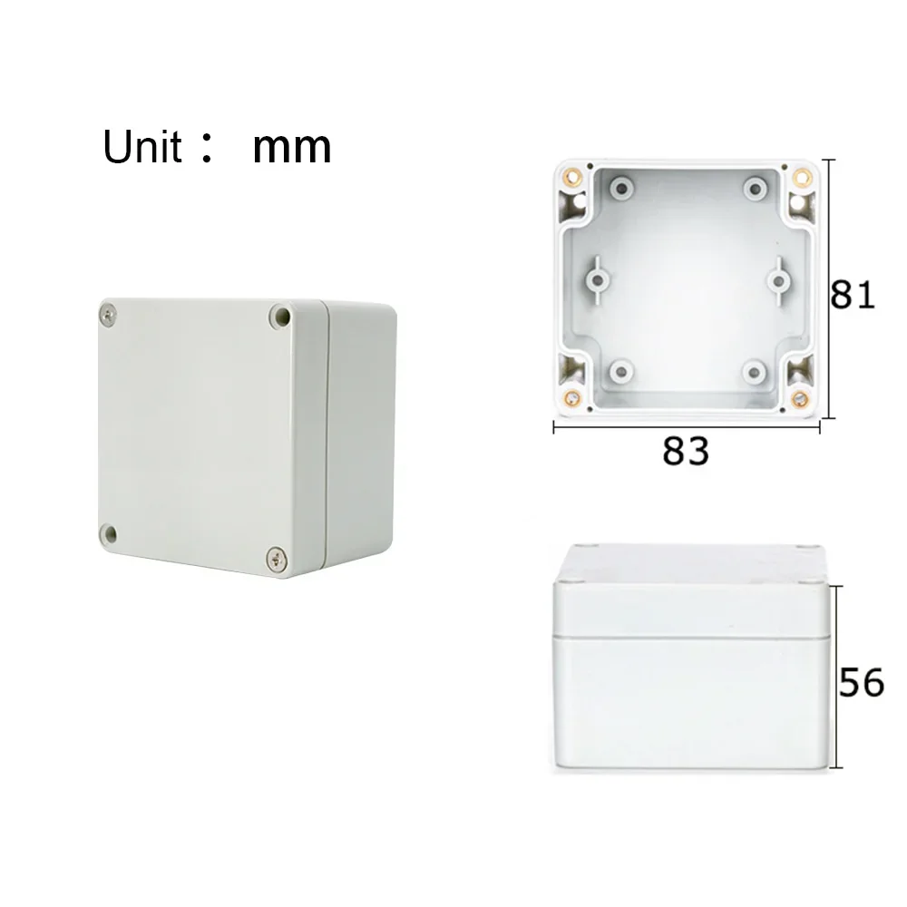 Projekt-Anschlussdose für Elektrokabel, Outdoor, DIY, versiegeltes IP67-Gehäuse, Kabelbox, 115 x 90 x 55 mm, wasserdichte elektronische Gehäuse