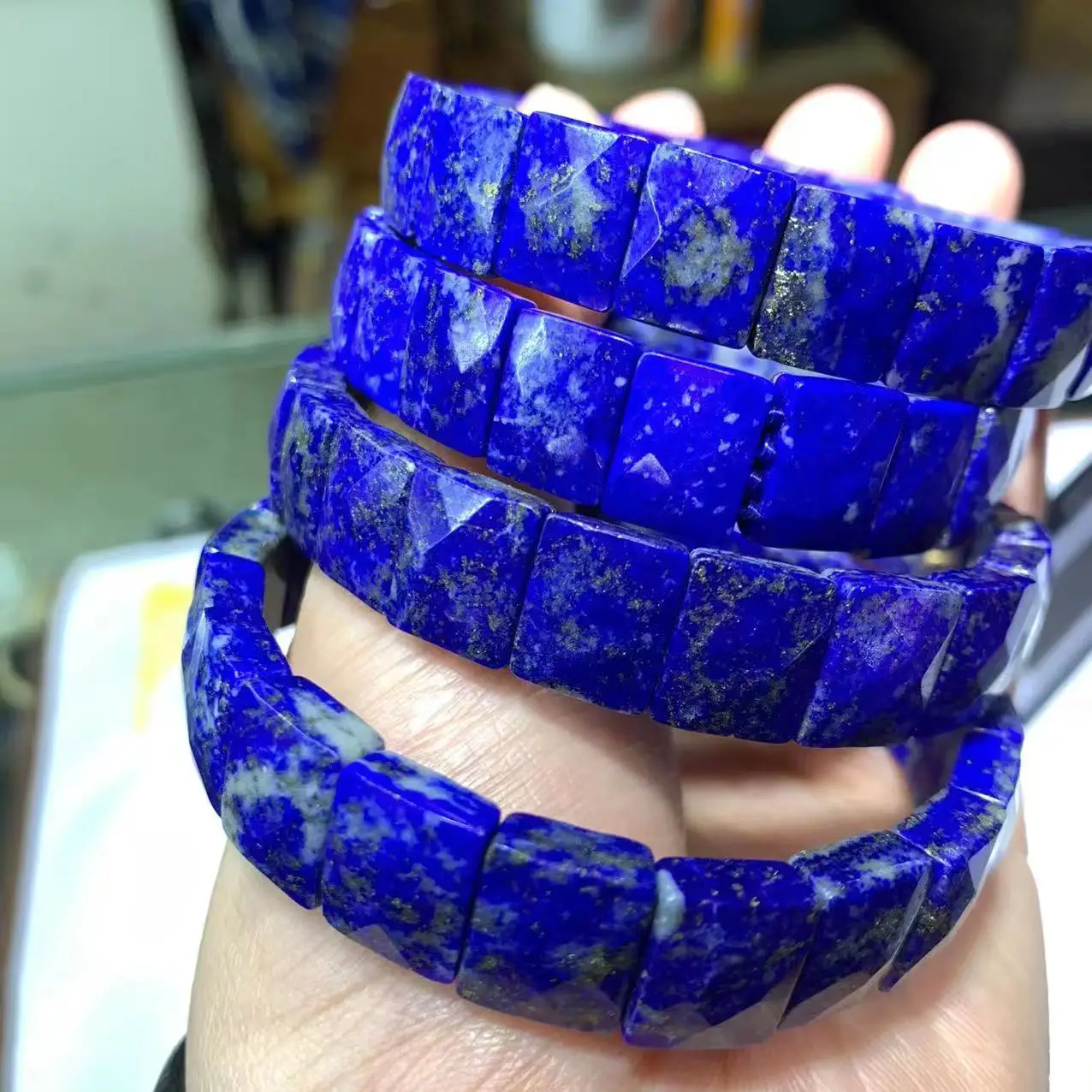 Natural Lapis Lazuli Stone Bracelet Natural Gemstone Jewelry Bangle for Woman for Man Wholesale !