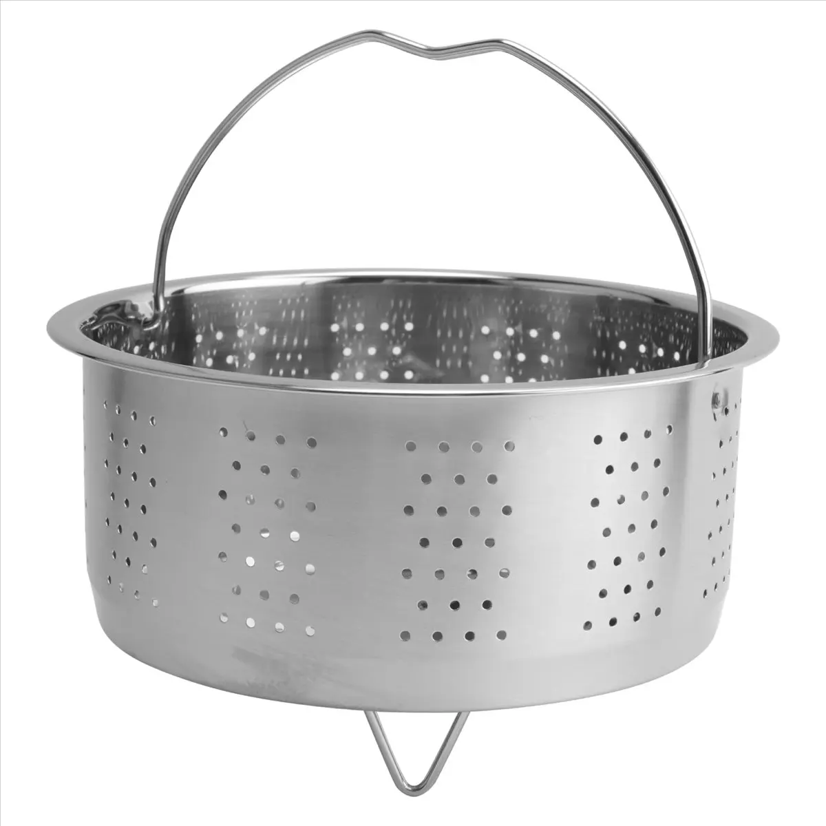 A75K Stainless Steel Steamer Basket Rice Cooker Steamer for Instant Cooker with Handle Pressure Cooker Rice Steamer
