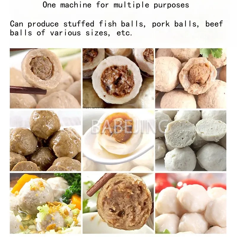 Профессиональная машина для изготовления шариков из говядины из нержавеющей стали, коммерческая машина для формования шариков из рыбы и редиски