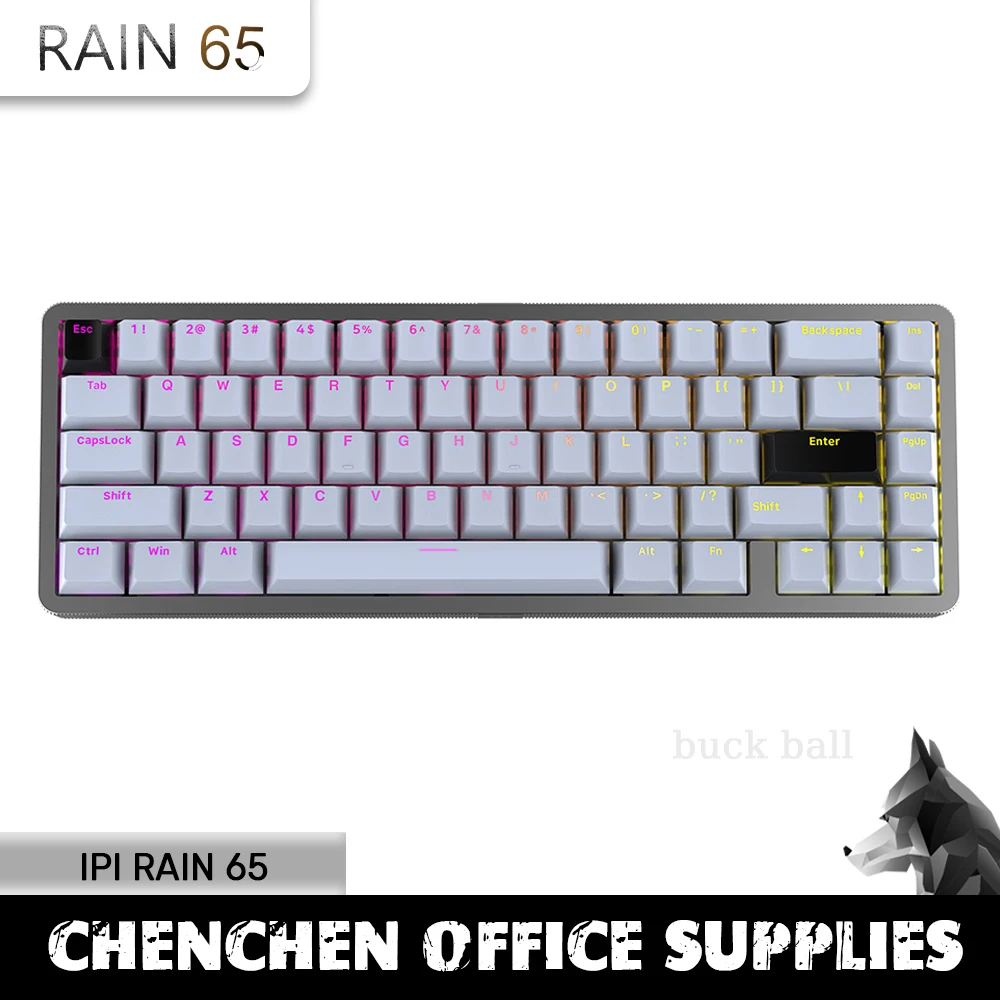 

IPI Rain65 Mechanical Keyboard Rain 65 Aluminum Magnetic Switch Keyboard 67keys Hot Swap Rgb Backlit Custom Gamer Keyboards Gift